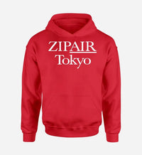 Thumbnail for Zipair logo printed on red hoodie