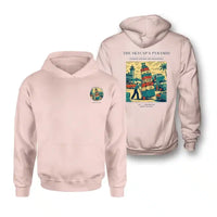 Thumbnail for VINTAGE G4379 - The Skycap's Pyramid - Double-Side Hoodie design on pink double side
