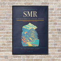 Thumbnail for Simón Bolívar International Airport SMR — Santa Marta vertical canvas print - framed - navy blue background