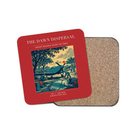 Thumbnail for The Dawn Dispersal - Designed Coasters design on red 1-piece