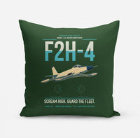 Thumbnail for F2H-4 Banshee design on dark green pillow