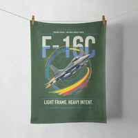 Thumbnail for F-16C Fighting Falcon design on dark green towel