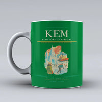Thumbnail for Kemi-Tornio Airport (KEM) airport code design on green ceramic mug