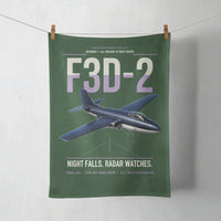 Thumbnail for F3D-2 Skyknight design on dark green towel