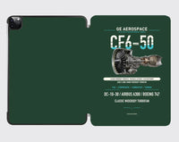 Thumbnail for CF6-50 design on dark green ipad tablet case