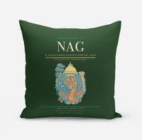 Thumbnail for Dr. Babasaheb Ambedkar International Airport (NAG) design on dark green pillow