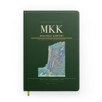 Thumbnail for Molokai Airport (MKK) design on dark green notebook