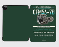 Thumbnail for CFM56-7B design on dark green ipad tablet case
