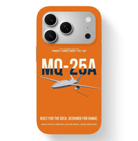 Thumbnail for MQ-25A STINGRAY design on orange magsafe iphone case, for iPhone 17 Pro