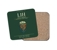 Thumbnail for Līhuʻe Airport (LIH) design on dark green 1 piece coaster