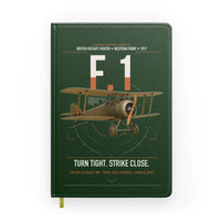 Thumbnail for Sopwith Camel F.1 design on dark green notebook