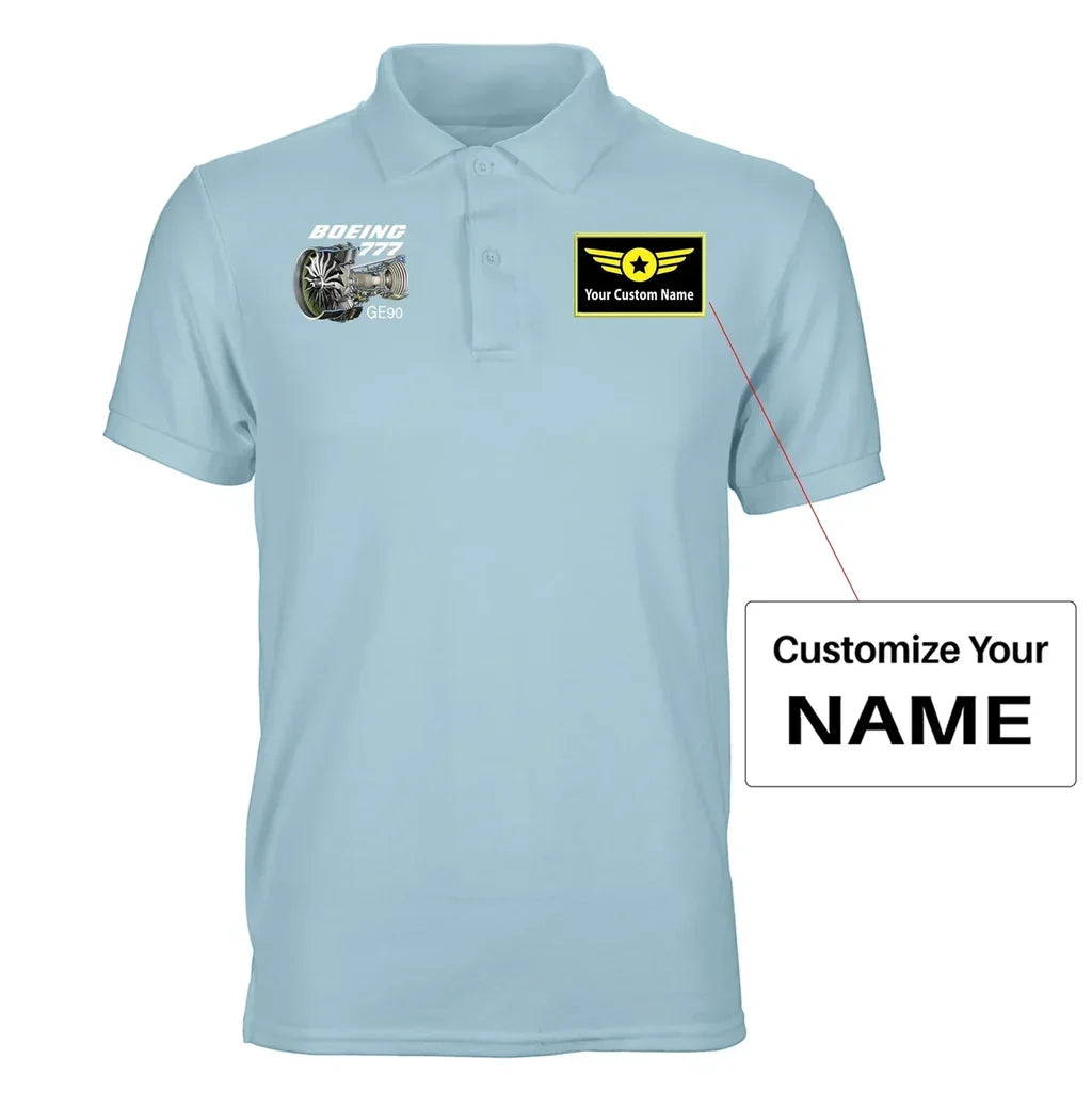 Customisable Boeing 777 Polo Shirt - view 13