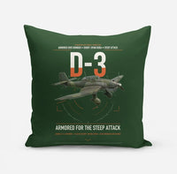 Thumbnail for Junkers Ju 87D-3 design on dark green pillow
