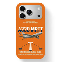 Thumbnail for Airbus A330 MRTT design on orange magsafe iphone case, for iPhone 17 Pro