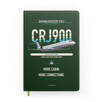 Thumbnail for Bombardier CRJ900 design on dark green notebook