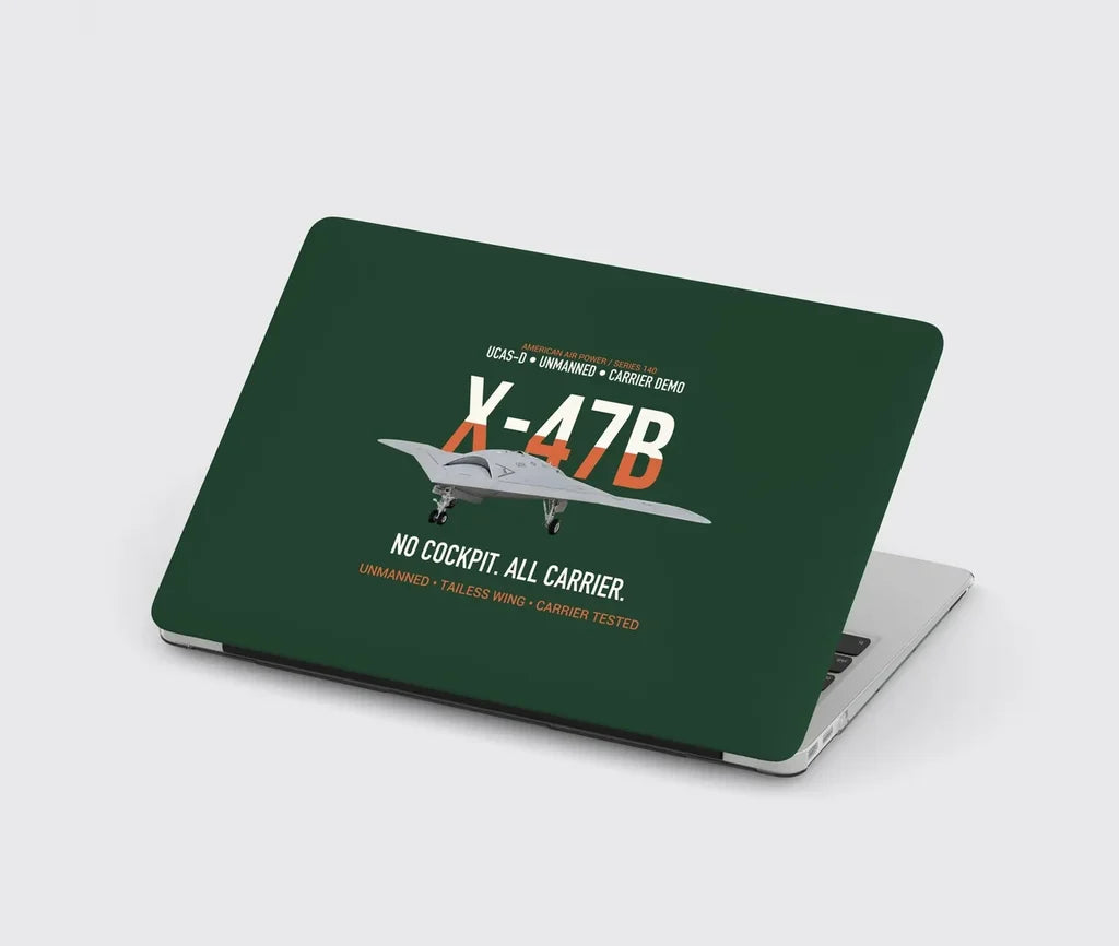 X-47B UCAS-D Carrier Wing Without a Cockpit design on dark green MacBook case