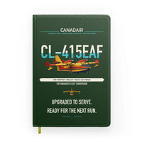 Thumbnail for Canadair CL-415EAF design on dark green notebook