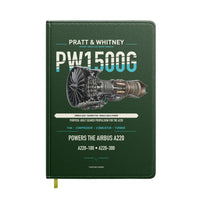 Thumbnail for PW1500G design on dark green notebook