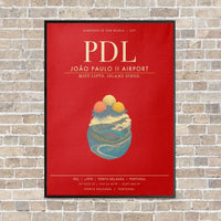 Thumbnail for Joao Paulo II Airport PDL - Canvas Framed - Red