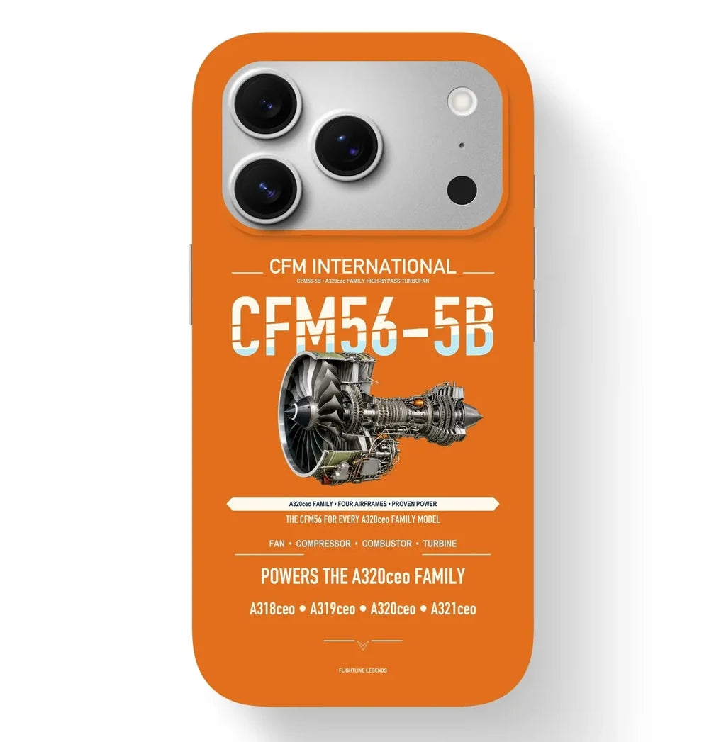 CFM56-5B Case design on orange iphone case
