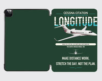Thumbnail for Cessna Citation Longitude design on dark green ipad tablet case