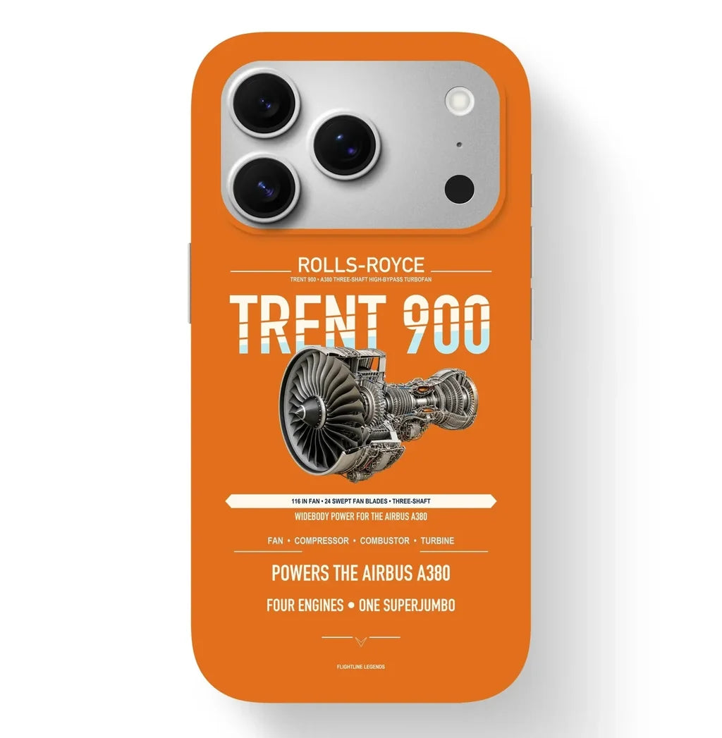 TRENT 900 Case design on orange iphone case