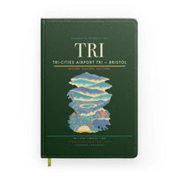 Thumbnail for Tri-Cities Airport (TRI) design on dark green notebook