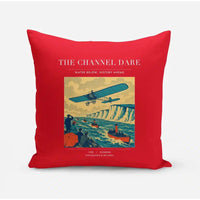 Thumbnail for VINTAGE G4324 - The Channel Dare - Designed Pillows design on red