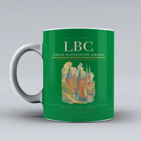 Thumbnail for Lübeck Blankensee Airport (LBC) airport code design on green ceramic mug