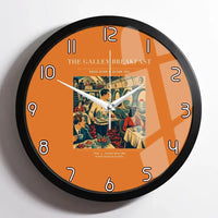 Thumbnail for VINTAGE G4184 - The Galley Breakfast - Designed Wall Clocks design on orange framed
