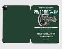 Thumbnail for PW1100G-JM design on dark green ipad tablet case