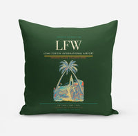 Thumbnail for Lome-Tokoin International Airport (LFW) design on dark green pillow