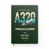 Thumbnail for Airbus A320neo design on dark green notebook