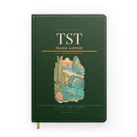 Thumbnail for Trang Airport (TST) design on dark green notebook