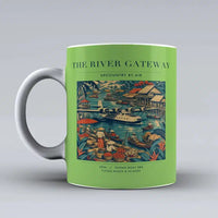 Thumbnail for VINTAGE G4066 - The River Gateway - Ceramic Mug design on lightgreen