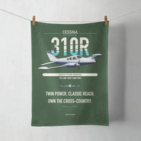 Thumbnail for Cessna 310R design on dark green towel