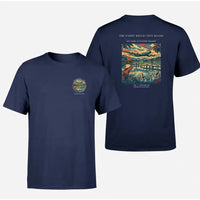 Thumbnail for VINTAGE G4497 - The Paddy Reflection Roads - Double-Side T-Shirt design on navyblue double side t shirt