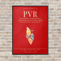 Thumbnail for Aeropuerto Internacional Licenciado Gustavo Diaz Ordaz PVR - Canvas Framed - Red