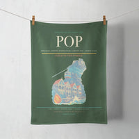 Thumbnail for Gregorio Luperón International Airport (POP) design on dark green towel