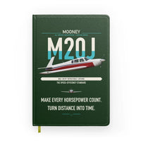 Thumbnail for Mooney M20J 201 design on dark green notebook