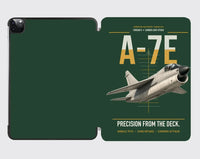Thumbnail for A-7E Corsair II design on dark green ipad tablet case