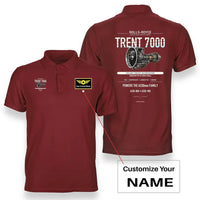 Thumbnail for TRENT 7000 design on red polo with custom name badge