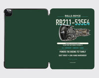Thumbnail for RB211-535E4 design on dark green ipad tablet case