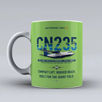 Thumbnail for CN235-300M Mug design on light green airbus