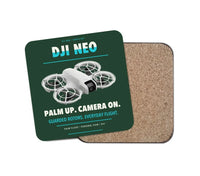 Thumbnail for DJI Neo design on dark green 1 piece coaster