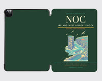 Thumbnail for Ireland West Airport Knock (NOC) design on dark green ipad tablet case
