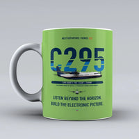 Thumbnail for C295 SIGINT Mug design on light green airbus
