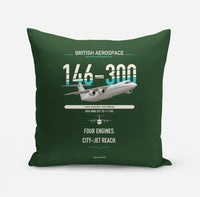 Thumbnail for BAe 146-300 design on dark green pillow