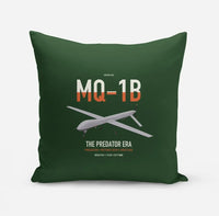 Thumbnail for MQ-1B Predator design on dark green pillow