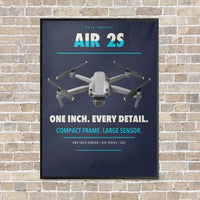 Thumbnail for DJI Air 2S vertical canvas print - framed - navy blue background